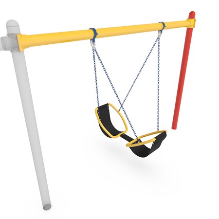 Friendship™ Swing with Single Post Swing Frame 52' Bury Additional Bay
