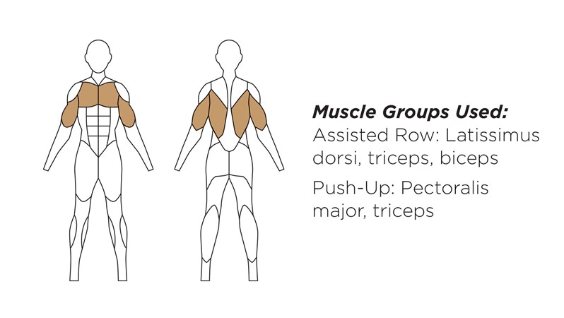HealthBeat® Assisted Row/Push-Up