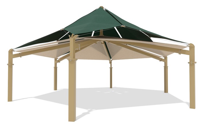 SkyWays® Hexagon, Double Layer 45' Diameter