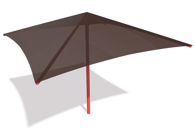 SkyWays® Single Post Pyramid (16'x16') Shade