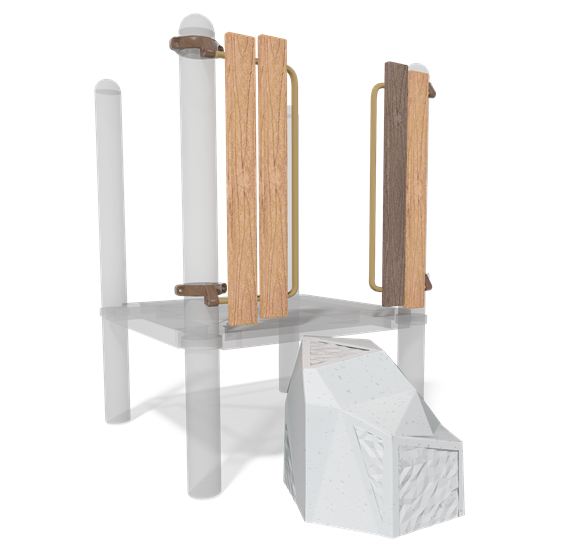 Facet™ Stepper w/Recycled Wood-Grain Handholds