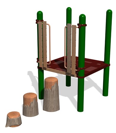 Log Stepper 32' Deck