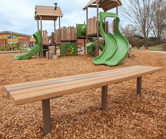 Wood-Grain Bench
