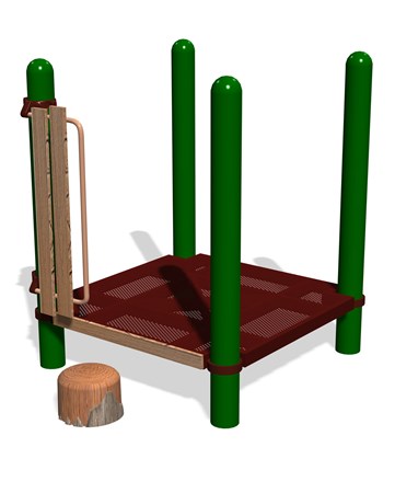 Log Stepper 16' Deck