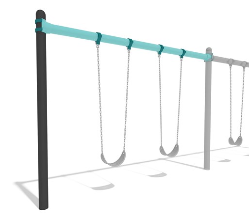 Single Post Swing Frame 52' Bury Additional Bay