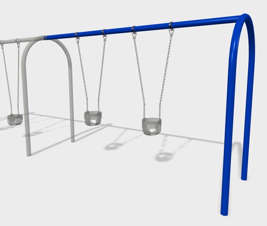 2' Arch Swing Frame Additional Bay Anti-Wrap Hangers