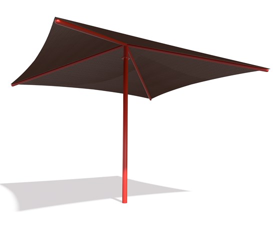 SkyWays® Single Post Pyramid (16'x16') Shade