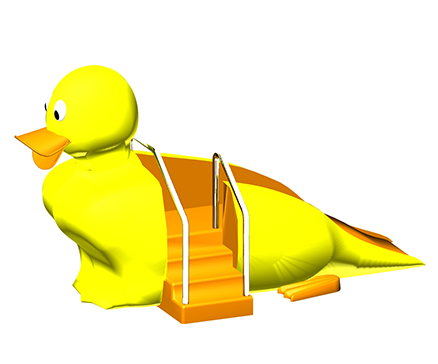 3D Duck Slide